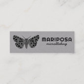 神秘的な魔法の蛾エステティシャン美しいサロン スキニー名刺 (正面)