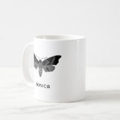 神秘的な魔法の蛾カスタムの虫かわいい虫 コーヒーマグカップ (正面左)