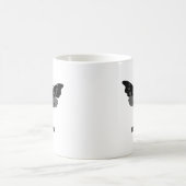 神秘的な魔法の蛾カスタムの虫かわいい虫 コーヒーマグカップ (中央)