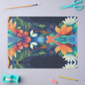 神秘的な魔法の風景花 薄葉紙 (クラフト)