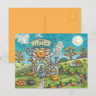 神秘的な魔法パイおもしろいファクトリーブラックキャッツ魔女 シーズンポストカード