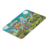 神秘的な魔法パイ工場ハロウィンマグネット マグネット (左側)