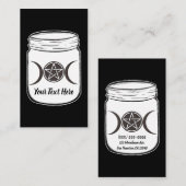 神秘的な魔法ムーンズトリプル女神メイスンジャー 名刺 (正面/裏面)