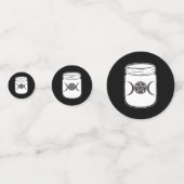 神秘的な魔法ムーンズメイソンジャーハローウィンパーティ コンフェッティ (正面)