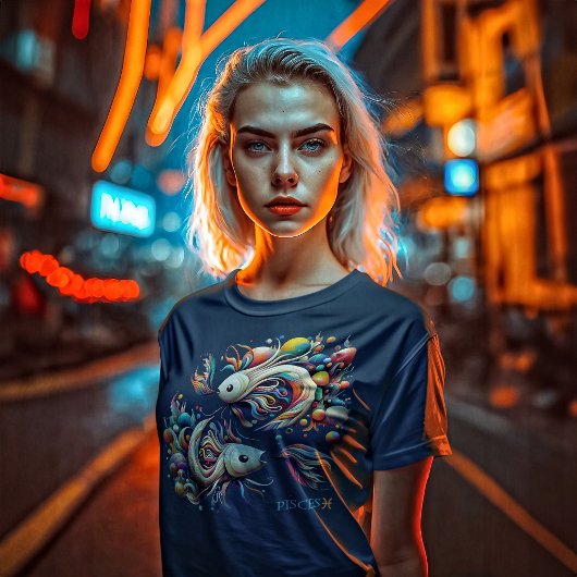 神秘的な魚座〔占星術の〕十二宮図徴候 Tシャツ