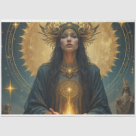 神秘的な黄金の女神 薄葉紙