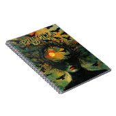 神秘的な黒いカラス秋のゴシック様式の抽象芸術オラクル ノートブック (右側)