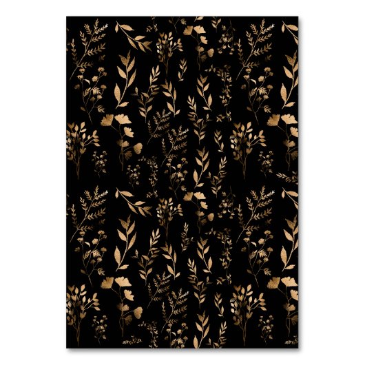 神秘的な黒い金ゴールドシレ結婚ンツ テーブルナンバー (裏面)