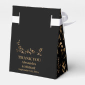 神秘的な黒い金ゴールドシレ結婚ンツ フェイバーボックス (裏面サイド)