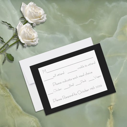 神秘的な黒ボホルナモスラウンドムーン 出欠カード