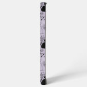 神秘的な黒猫と蝶のパターン | ウィッチー SAMSUNG GALAXYケース (左側面)