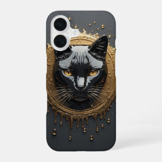 神秘的な黒猫のデザイン 🐈⬛ iPhone 16ケース