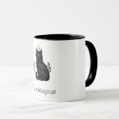 神秘的な黒猫の星座 マグカップ (正面右)
