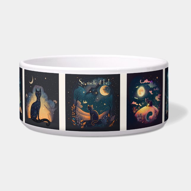 神秘的な黒猫を生み出す ボウル (正面)