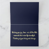 神秘的な黒猫アールヌーボー カード (内部)