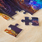 神秘的な黒猫 ジグソーパズル (側面)