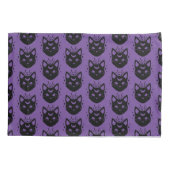 神秘的な黒猫 枕カバー (裏面)