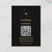 神秘的な黒金ゴールドシナ銀河系結婚ズ エンクロージャーカード (正面)