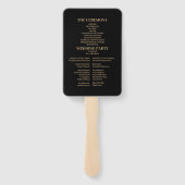 神秘的な黒金ゴールドシナ銀河系結婚ズ ハンドファン (裏面)