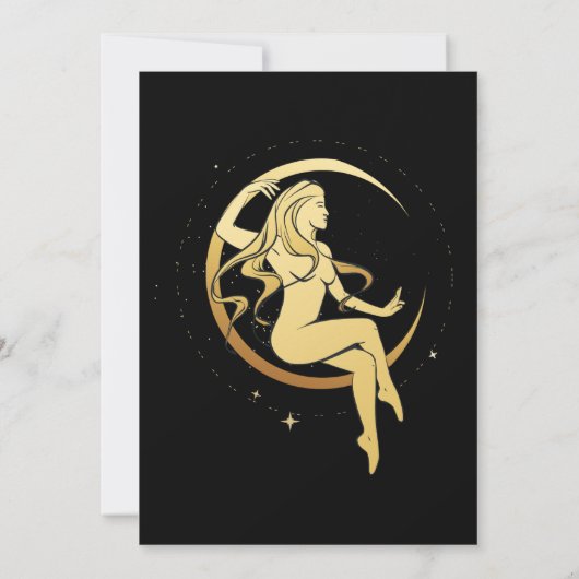 神秘的な黒金ゴールド天結婚星の救星 セーブザデート (裏面)