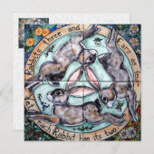 神秘的な3羽うさぎは耳4シーズン空白の (正面/裏面)