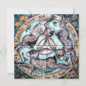 神秘的な3羽うさぎは耳4シーズン空白の (正面)