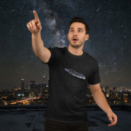 神秘的な3iアトラス宇宙船 コズミックダーク tシャツ