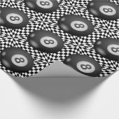 神秘的な8球の後ろ ラッピングペーパー (角)