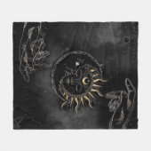 神秘的な フリースブランケット (正面(横))