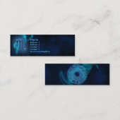 神秘的な(占星術の)十二宮図-蠍座 スキニー名刺 (正面/裏面)