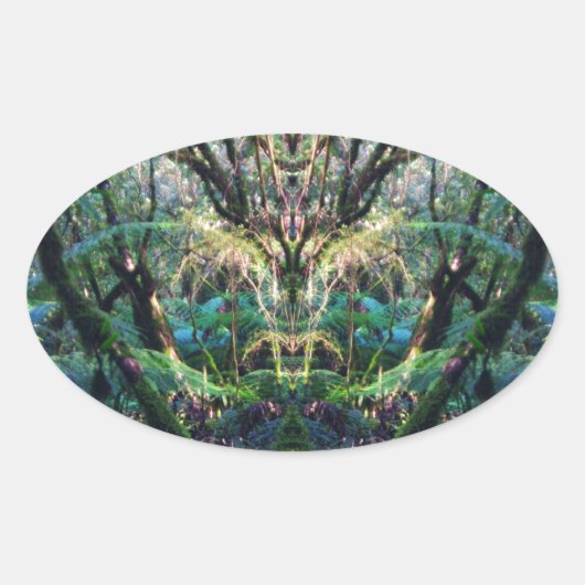 神秘的な 楕円形シール (正面)