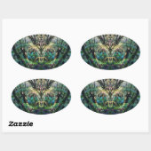 神秘的な 楕円形シール (シート)