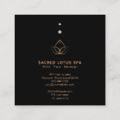 *~*神秘的なLotus Shaman聖なる幾何学の錬金術 スクエア名刺 (裏面)