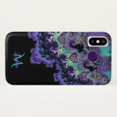 神秘的なMandelbrotのケルト族のフラクタルのiPhone Xの場合 Case-Mate iPhoneケース (裏面(横))
