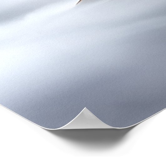 神秘的エレガントなピークに城AI生成 ポスター (角)