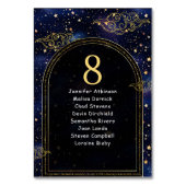 神秘的エレガントな天結婚の座席 テーブルナンバー (裏面)