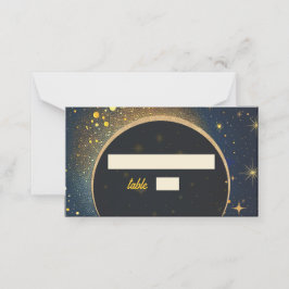 神秘的エレガントな月の天結婚の月 プレイスカード