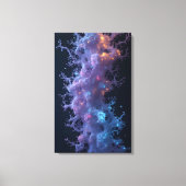 神秘的オーガニック構造3D描写 キャンバスプリント (正面)