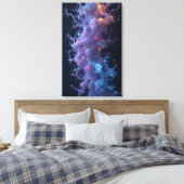 神秘的オーガニック構造3D描写 キャンバスプリント (インサイチュ (寝室))