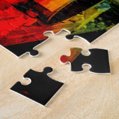 神秘的カラフルな ジグソーパズル (側面)