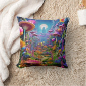 神秘的カラフル地 クッション (ブランケット)