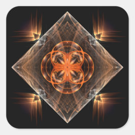 神秘的クロスパターン スクエアシール