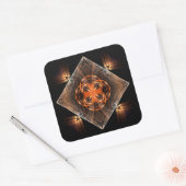 神秘的クロスパターン スクエアシール (封筒)