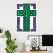 神秘的クロスプリント ポスター (ホームオフィス)