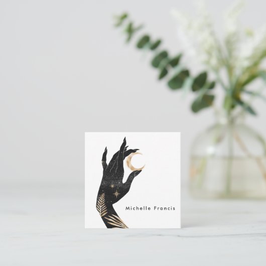 神秘的コズミックスクエアビジネスカード スクエア名刺 (スタンド正面)