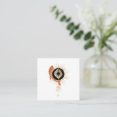 神秘的コズミックスクエアビジネスカード スクエア名刺 (スタンド正面)