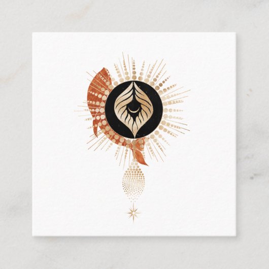 神秘的コズミックスクエアビジネスカード スクエア名刺 (正面)