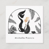 神秘的コズミックスクエアビジネスカード スクエア名刺 (正面)