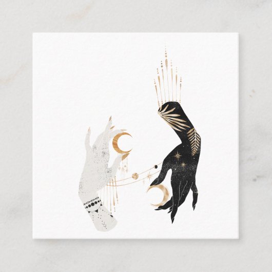 神秘的コズミックスクエアビジネスカード スクエア名刺 (正面)