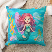 神秘的サイレンデザイン クッション (ブランケット)